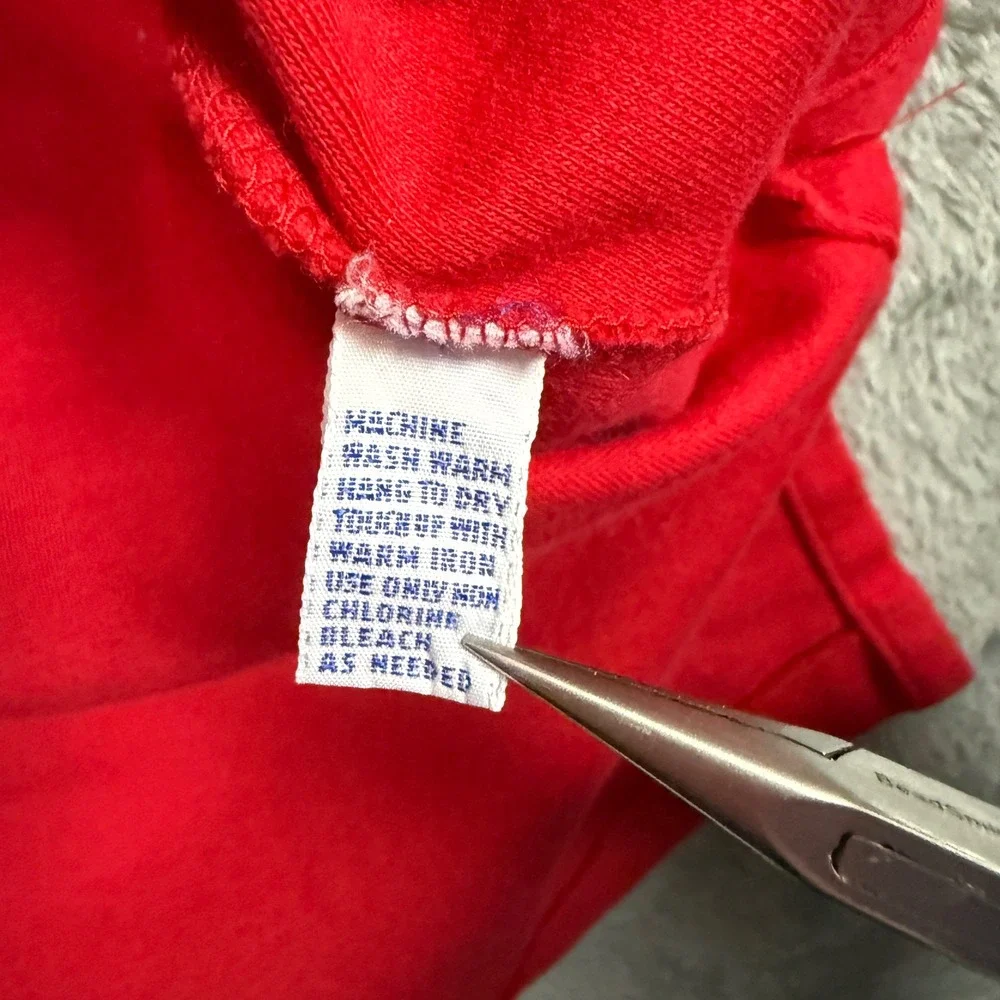 Polo Ralph Lauren Vintage Red Golf‎ Crest Polo Shirt XL Made in Hong Kong Cotton